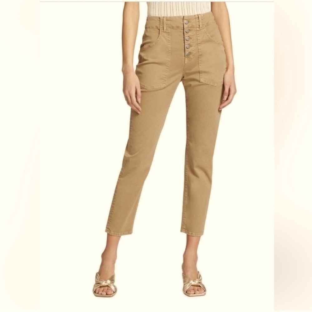 Veronica Beard‎ Arya Straight-Leg Crop Cargo Pants Size 30